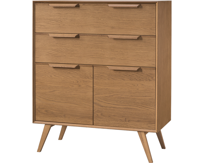 Komoda Leo 15 II 105 cm dub Rustikal karamelový