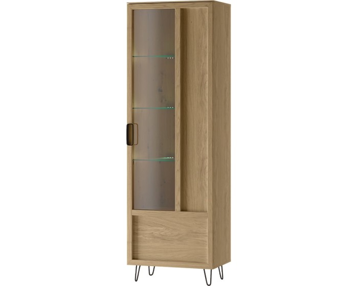 Vitrína Limbo 11 65 cm z masivu s LED osvětlením dub Artisan