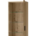 Vitrína Limbo 11 65 cm z masivu s LED osvětlením dub Artisan