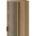 Vitrína Limbo 11 65 cm z masivu s LED osvětlením dub Artisan