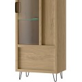 Vitrína Limbo 11 65 cm z masivu s LED osvětlením dub Artisan