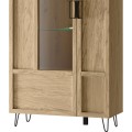 Vitrína Limbo 12 95 cm z masivu s LED osvětlením dub Artisan