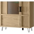Vitrína Limbo 15 95 cm z masivu s LED osvětlením dub Artisan