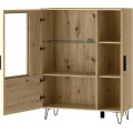 Vitrína Limbo 15 95 cm z masivu s LED osvětlením dub Artisan
