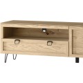 TV stolek Limbo 25 160 cm z masivu s LED osvětlením dub Artisan
