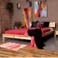 Dvoulůžková postel LOFT 03 140x200 z masivu