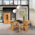 Jídelní rozkládací stůl London 40 160/240 cm z masivu dub přírodní