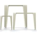 Zahradní konferenční stolek LOTTIES 77x59x56,5 cm světle šedý