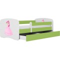 Dětská postel Babydreams princezna zelená