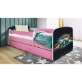 Dětská postel Babydreams race růžová