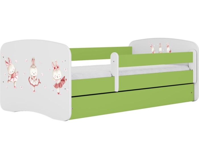 Dětská postel Babydreams králíčci zelená