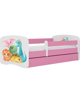Dětská postel Babydreams dinosauři růžová