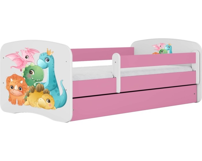 Dětská postel Babydreams dinosauři růžová