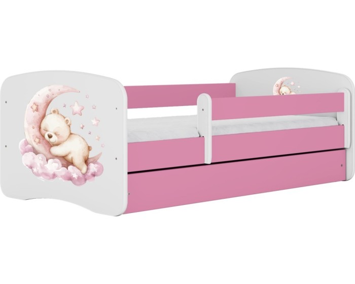 Dětská postel Babydreams medvídek růžová