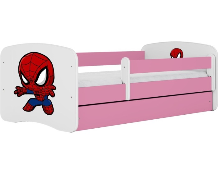 Dětská postel Babydreams superhrdina růžová