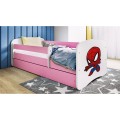Dětská postel Babydreams superhrdina růžová