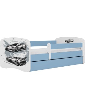 Dětská postel Babydreams závodní auto modrá