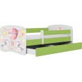 Dětská postel Babydreams balón zelená