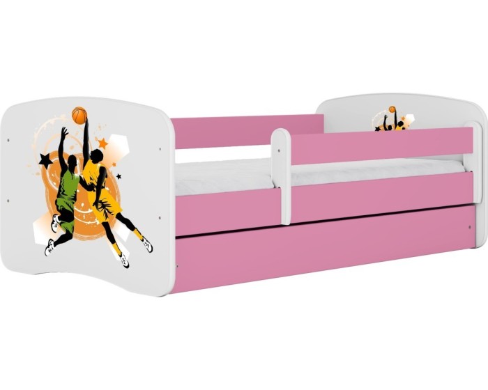 Dětská postel Babydreams basketball růžová