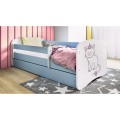 Dětská postel Babydreams kočka modrá