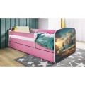 Dětská postel Babydreams loď růžová