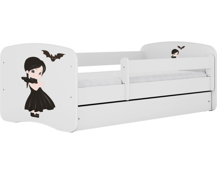 Dětská postel Babydreams temná princezna bílá