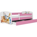 Dětská postel Babydreams zvířátka růžová