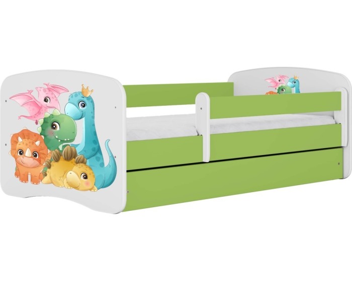 Dětská postel Babydreams dinosauři zelená
