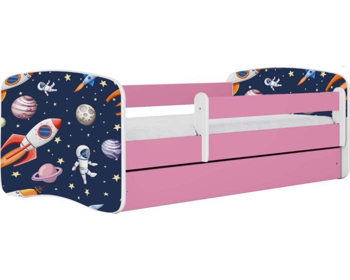 Dětská postel Babydreams vesmír růžová