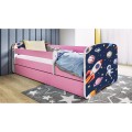 Dětská postel Babydreams vesmír růžová