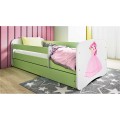 Dětská postel Babydreams princezna zelená