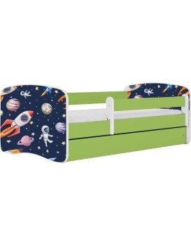 Dětská postel Babydreams vesmír zelená