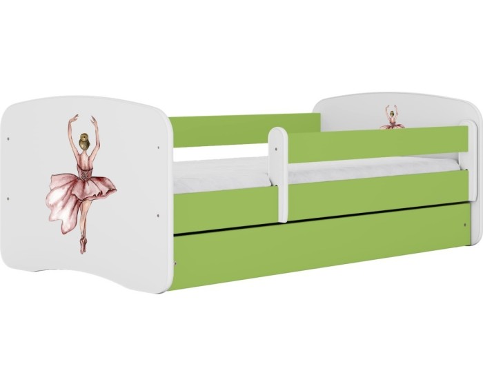 Dětská postel Babydreams tanečnice zelená