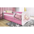 Dětská postel Babydreams medvídek růžová