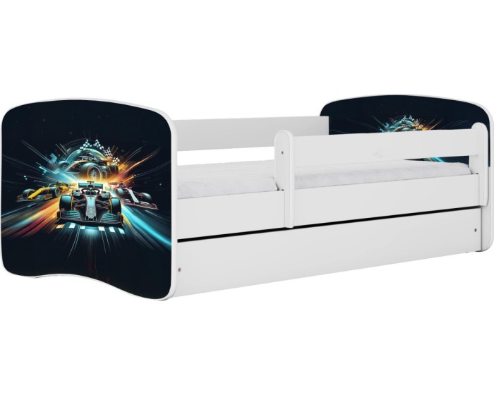 Dětská postel Babydreams race bílá