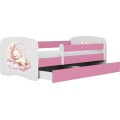 Dětská postel Babydreams medvídek růžová