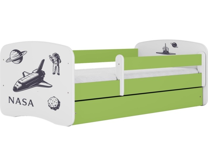 Dětská postel Babydreams Nasa zelená