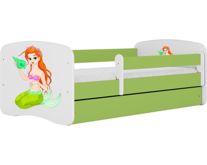 Dětská postel Babydreams mořská panna zelená