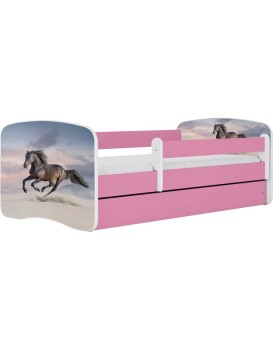 Dětská postel Babydreams běžící kůň růžová