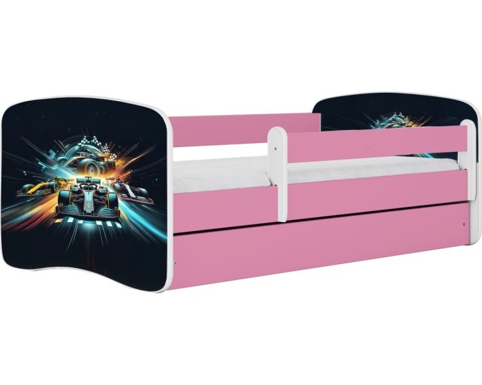Dětská postel Babydreams race růžová