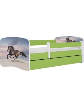 Dětská postel Babydreams běžící kůň zelená