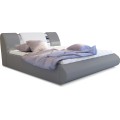 Dvoulůžková postel Flavio 160x200 eko kůže Soft 29 šedá/Soft 17 bílá