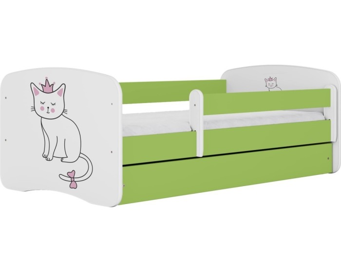 Dětská postel Babydreams kočka zelená