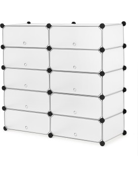 Regál Domina bílý/transparent
