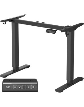 Nastavitelný elektrický rám pracovního stolu Vasagle Prom 90/140 cm černý