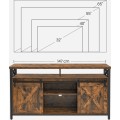 TV stolek Houseland Levit hnědý/černý