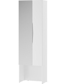 Předsíňová skříň Lucca 08 60 cm se zrcadlem bílá