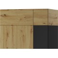 Šatní skříň Lucas 70 90 cm dub Artisan/černá