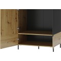 Šatní skříň Lucas 70 90 cm dub Artisan/černá