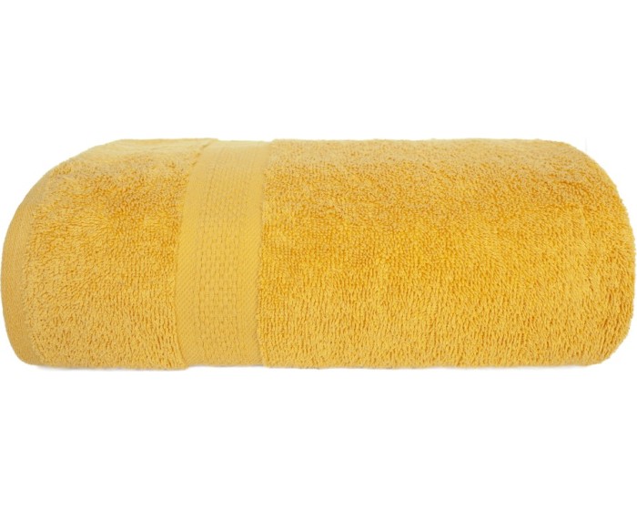 Bavlněný froté ručník LEO 70x140 cm žlutý